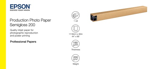 Papier fotograficzny w roli Epson Production Photo Paper Semigloss 200